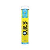 ORS hydration tablets lemon flavor effervescent tube 24 tablets for sport travel and wellness